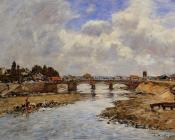 尤金 布丹 : Laundresses on the Bankes of the Touques